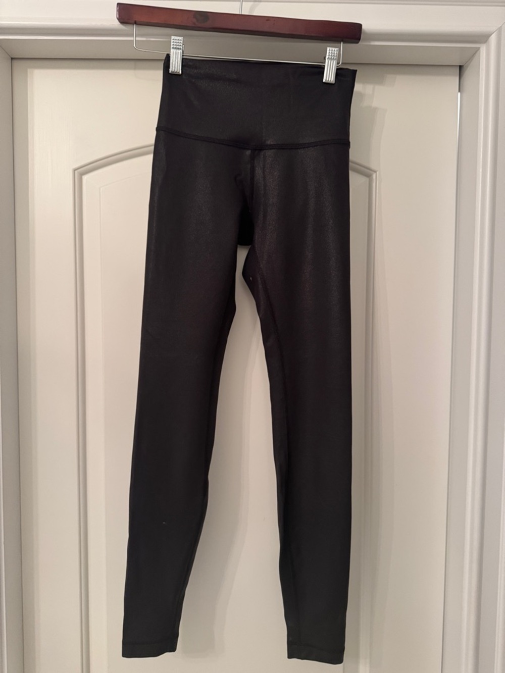 Lululemon Wunder Under 25 Black Shiny Leggings